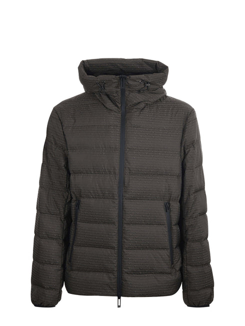 Emporio Armani Piumino corto Piumino corto jaquard logo 48 - Francavilla Moda