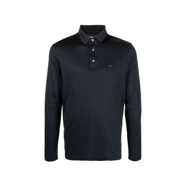 EMPORIO ARMANI Polo Polo Uomo in cotone e lyocell Blu A24 - EMPORIO ARMANI8N1F971JUVZ - 0920 - M - Francavilla Moda