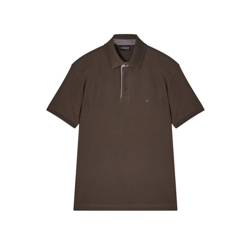 Emporio Armani Polo mm Polo uomo in piqué regular fit S P26-EMPORIO ARMANIEM005251AF10497-U6200-S - Francavilla Moda
