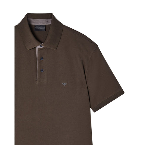 Emporio Armani Polo mm Polo uomo in piqué regular fit S P26-EMPORIO ARMANIEM005251AF10497-U8049-S - Francavilla Moda