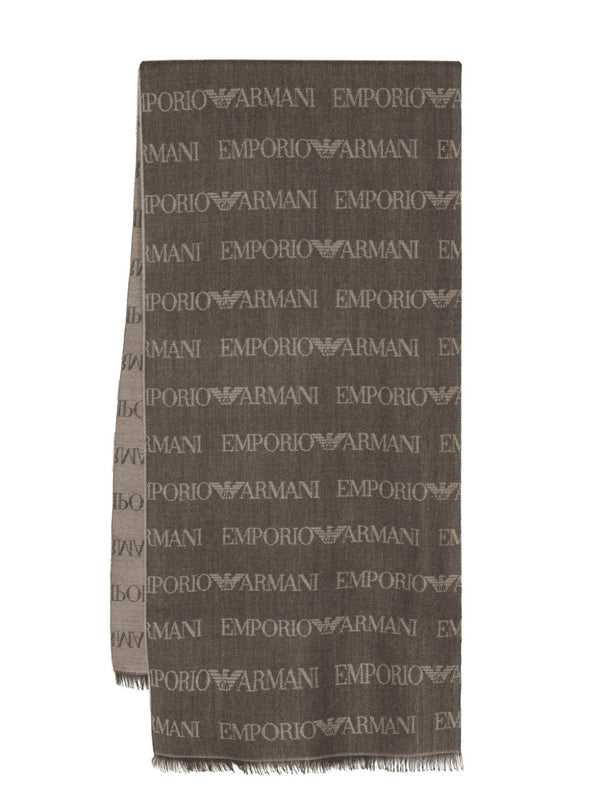 Emporio Armani Sciarpa Sciarpa con logo lettering jacquard UNI A25-EMPORIO ARMANI625060CC786-00152-UNI - Francavilla Moda