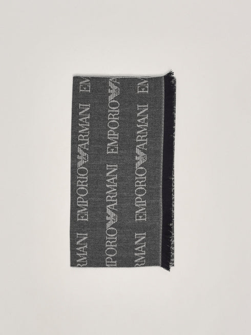 Emporio Armani Sciarpa Sciarpa con logo lettering jacquard UNI A25-EMPORIO ARMANI625060CC786-00635-UNI - Francavilla Moda