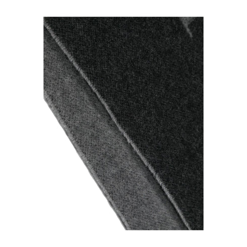 Emporio Armani Sciarpa Sciarpa Uomo bicolore con logo Nero grigio - Francavilla Moda