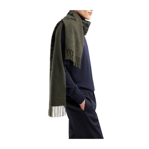 Emporio Armani Sciarpa Sciarpa Uomo bicolore con logo Grigio A24 - EMPORIO ARMANI6250723F364 - 00743 - UNI - Francavilla Moda