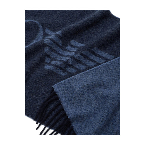 Emporio Armani Sciarpa Sciarpa Uomo bicolore con logo Blu A24 - EMPORIO ARMANI6250723F364 - 00834 - UNI - Francavilla Moda