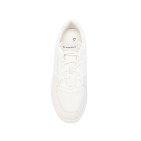 Emporio Armani Sneakers Sneakers Uomo con punta tonda e inserti camoscio 6 P26-EMPORIO ARMANIEM004838AF24321-M0360-6 - Francavilla Moda