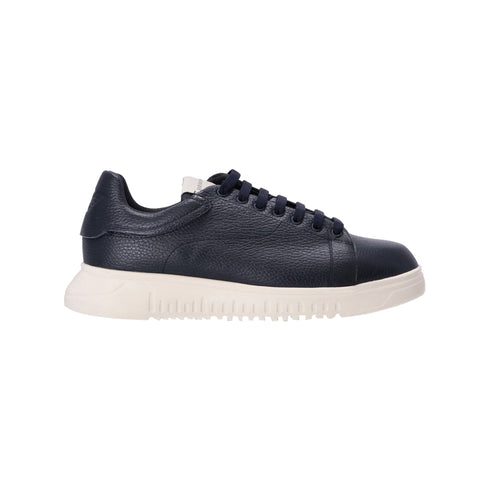 Emporio Armani Sneakers Sneakers Uomo in pelle martellata Blu A24 - EMPORIO ARMANIX4X264XF768 - 00285 - 40 - Francavilla Moda