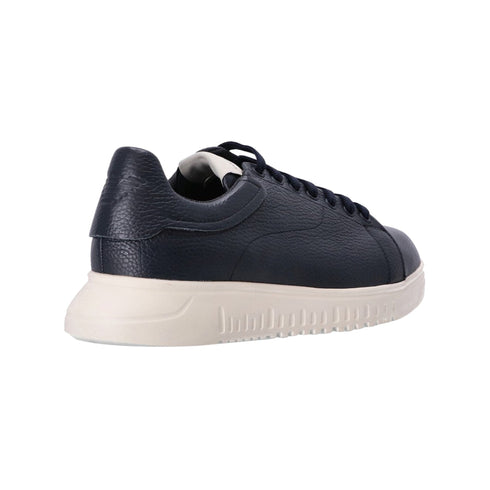 Emporio Armani Sneakers Sneakers Uomo in pelle martellata Blu A24 - EMPORIO ARMANIX4X264XF768 - 00285 - 40 - Francavilla Moda