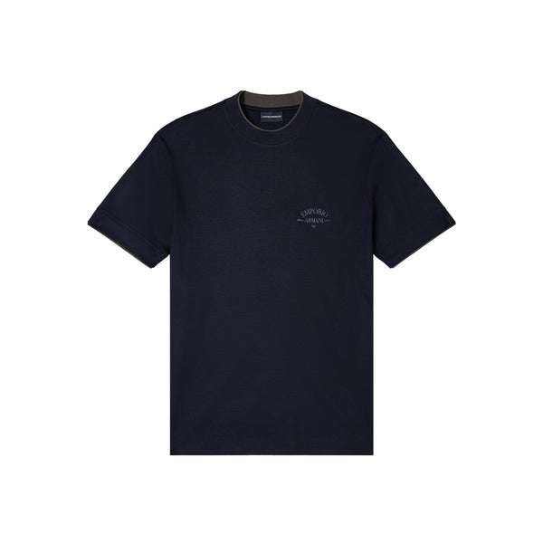 Emporio Armani T-shirt T-shirt Uomo bordino e logo S A25 - EMPORIO ARMANIEM002939AF18312 - UB118 - S - Francavilla Moda