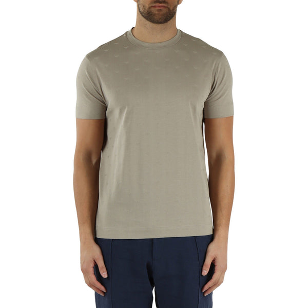 Emporio Armani T-Shirt T-shirt Uomo con logo all over sur ton S - Francavilla Moda