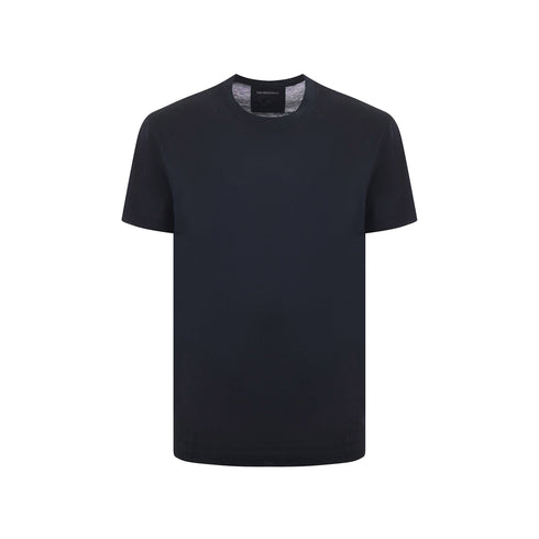 Emporio Armani T-shirt T-shirt Uomo con logo sul fondo Blu A24 - EMPORIO ARMANI8N1TE81JUVZ - 0920 - L - Francavilla Moda
