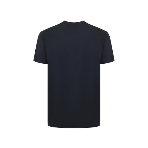 Emporio Armani T-shirt T-shirt Uomo con logo sul fondo Blu A24 - EMPORIO ARMANI8N1TE81JUVZ - 0920 - L - Francavilla Moda
