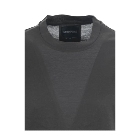 Emporio Armani T-shirt T-shirt Uomo con logo sul fondo Fango - Francavilla Moda