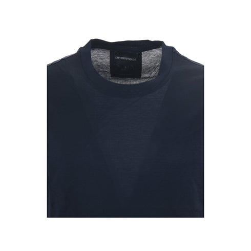 Emporio Armani T-shirt T-shirt Uomo con logo sul fondo Blu A24 - EMPORIO ARMANI8N1TE81JUVZ - 0920 - L - Francavilla Moda