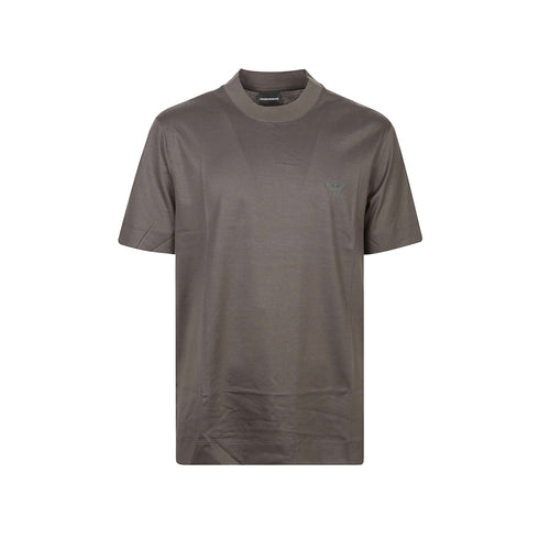 Emporio Armani T-shirt T-shirt Uomo con logo sul petto su tono Fango A24 - EMPORIO ARMANI6D1TR31JOSZ - 0661 - L - Francavilla Moda