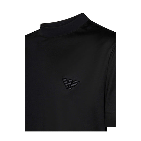 Emporio Armani T-shirt T-shirt Uomo con logo sul petto su tono Nero - Francavilla Moda