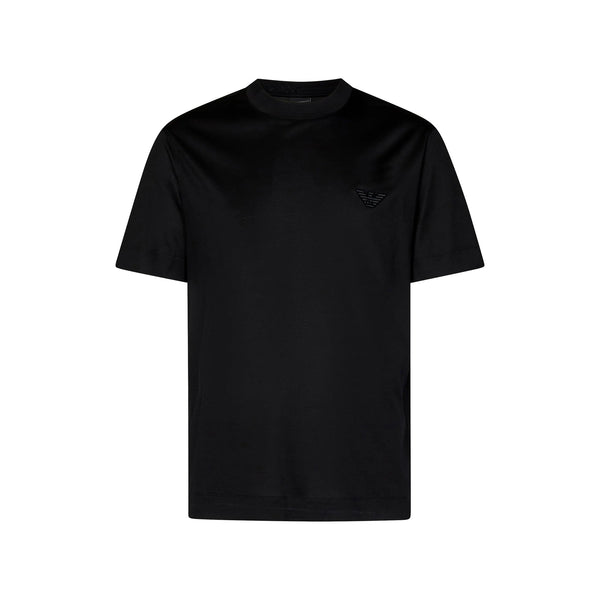 Emporio Armani T-shirt T-shirt Uomo con logo sul petto su tono Nero - Francavilla Moda