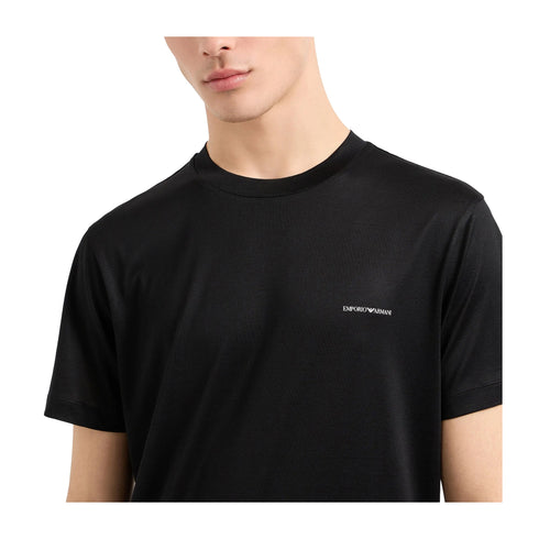 Emporio Armani T-shirt T-shirt Uomo con scritta piccola Nero A24 - EMPORIO ARMANI8N1TD81JUVZ - 0999 - L - Francavilla Moda