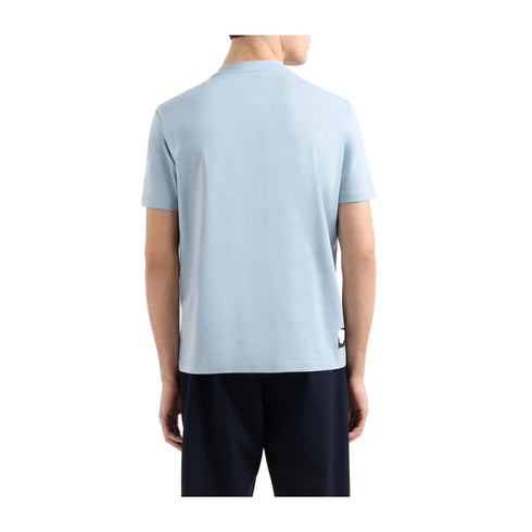 Emporio Armani T-shirt T-shirt Uomo Travel misto cotone Celeste P25 - EMPORIO ARMANIEM000983AF13669 - U9275 - S - Francavilla Moda