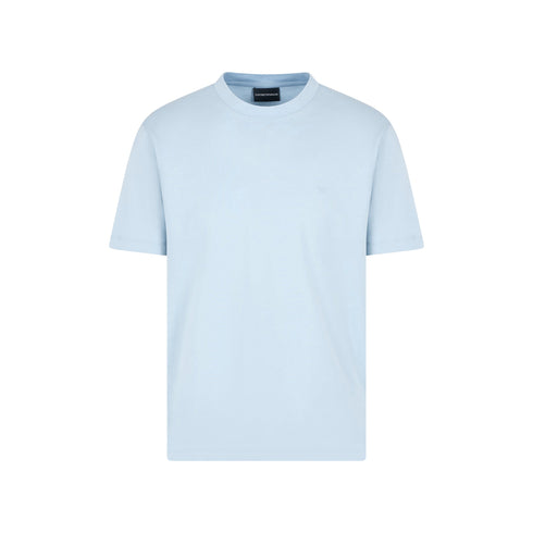 Emporio Armani T-shirt T-shirt Uomo Travel misto cotone Celeste P25 - EMPORIO ARMANIEM000983AF13669 - U9275 - S - Francavilla Moda
