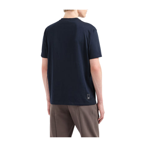 Emporio Armani T-shirt T-shirt Uomo Travel misto cotone Blu P25 - EMPORIO ARMANIEM000983AF13669 - UB118 - S - Francavilla Moda