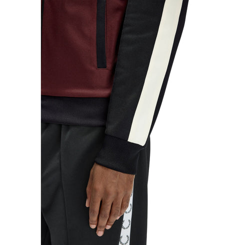 Fred Perry Felpa zip Felpa sportiva uomo con maniche a contrasto zip M P26-FRED PERRYJ2327-597-M - Francavilla Moda