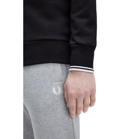 Fred Perry Felpa con zip Felpa Uomo 1\2 zip con ricamo L - Francavilla Moda