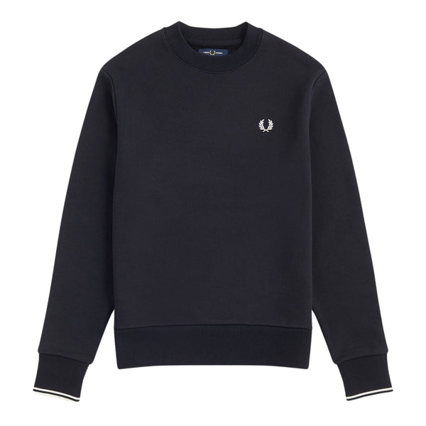 Felpa Uomo in cotone, con riga a contrasto sul polso ed iconico logo sul petto