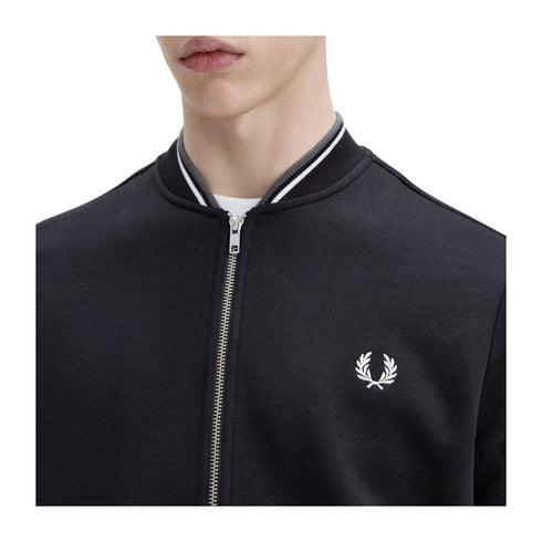 Fred Perry Felpa con zip Felpa Uomo bomber collo college M - Francavilla Moda