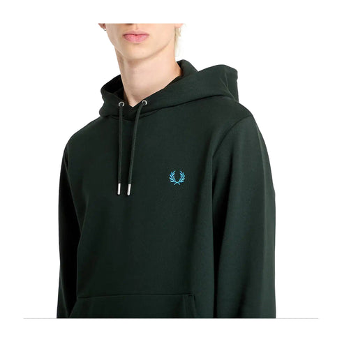 FRED PERRY Felpa con cappuccio Felpa Uomo con a tasca marsupio Botanical A24 - FRED PERRYM2643 - W64 - M - Francavilla Moda