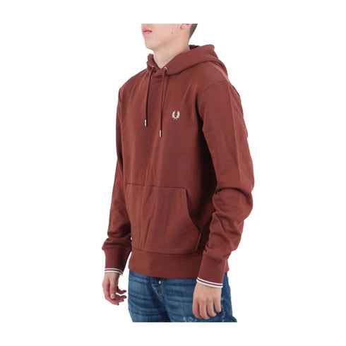 FRED PERRY Felpa con cappuccio Felpa Uomo con a tasca marsupio Whisky A24 - FRED PERRYM2643 - W52 - M - Francavilla Moda