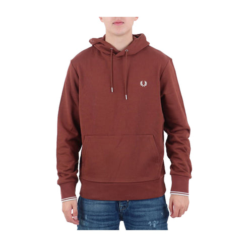 FRED PERRY Felpa con cappuccio Felpa Uomo con a tasca marsupio Whisky A24 - FRED PERRYM2643 - W52 - M - Francavilla Moda