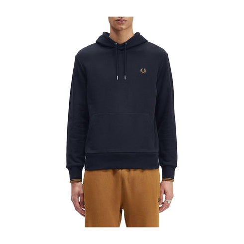FRED PERRY Felpa con cappuccio Felpa Uomo con a tasca marsupio Blu caramello A24 - FRED PERRYM2643 - R63 - M - Francavilla Moda