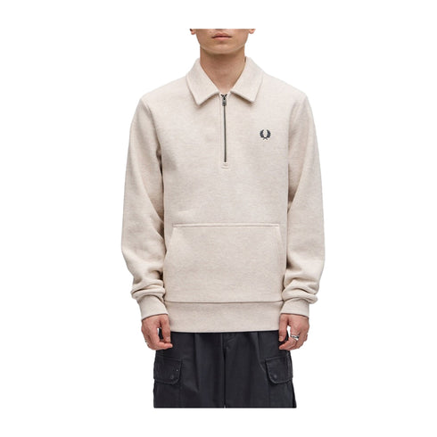 Fred Perry Felpa con zip Felpa Uomo con colletto e mezza zip M - Francavilla Moda