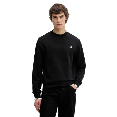 Fred Perry Felpa girocollo Felpa Uomo girocollo doppia riga L - Francavilla Moda