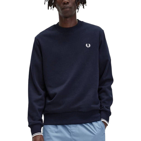 Fred Perry Felpa girocollo Felpa Uomo girocollo doppia riga L A26-FRED PERRYM7535-248-L - Francavilla Moda