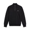 FRED PERRY Felpa con zip Felpa Uomo mezza zip con logo Nero - Francavilla Moda
