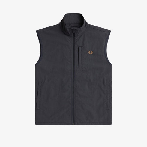 Fred Perry Gilet Gilet Uomo in nylon Grigio scuro - Francavilla Moda