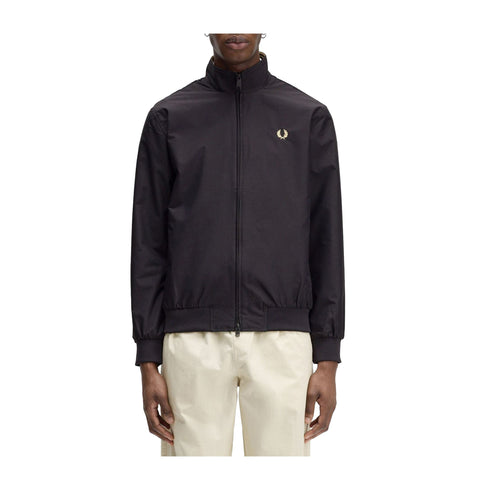 FRED PERRY Giacca leggera Giubbino Uomo Brentham classico Nero - Francavilla Moda