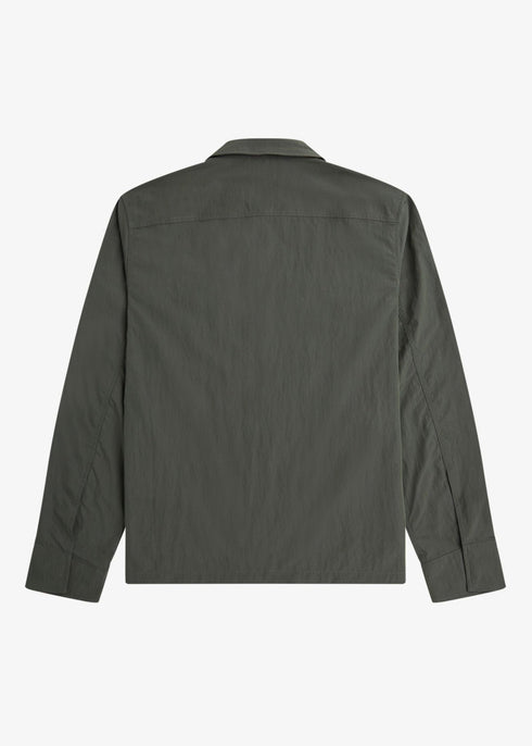 Fred Perry Overshirt Giubbino Uomo zip overshirt Grigio scuro P24-FRED PERRYM5684-638-M - Francavilla Moda