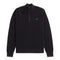 Fred Perry Cester zip Maglia Uomo a nido d'ape mezza zip Nero - Francavilla Moda