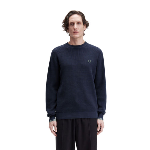 Fred Perry Maglia Maglia Uomo a punto waffle S A25 - FRED PERRYK6507 - 738 - S - Francavilla Moda