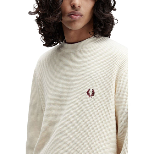 Fred Perry Maglia Maglia Uomo a punto waffle S A25 - FRED PERRYK6507 - 560 - S - Francavilla Moda