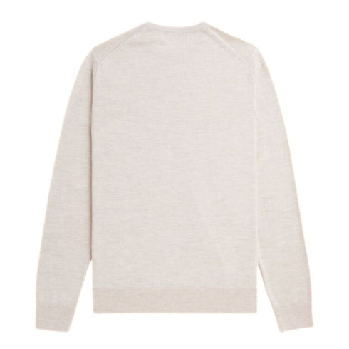 Fred Perry Maglia Maglia Uomo Classic Crew Neck Porridge A24 - FRED PERRYK9601 - X23 - S - Francavilla Moda