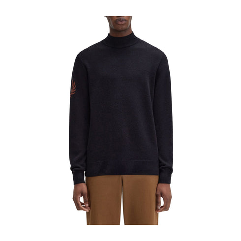 Fred Perry Pullover Maglia Uomo Laurel Wtreath Mock Neck S - Francavilla Moda