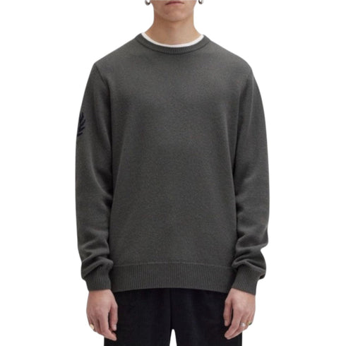 Fred Perry Maglia Maglia Uomo logo sulla manica Verde A24 - FRED PERRYK8529 - 638 - S - Francavilla Moda