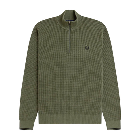 Fred Perry Maglia Maglia Uomo waffle stitch M A26-FRED PERRYK8557-X21-M - Francavilla Moda