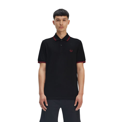 Fred Perry Polo Polo Uomo con doppia riga M P25 - FRED PERRYM3600 - Y40 - M - Francavilla Moda