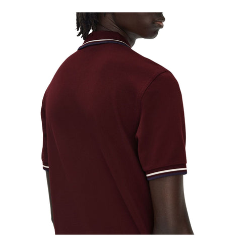 Fred Perry Polo Polo Uomo con doppia riga S P25 - FRED PERRYM3600 - Y22 - S - Francavilla Moda