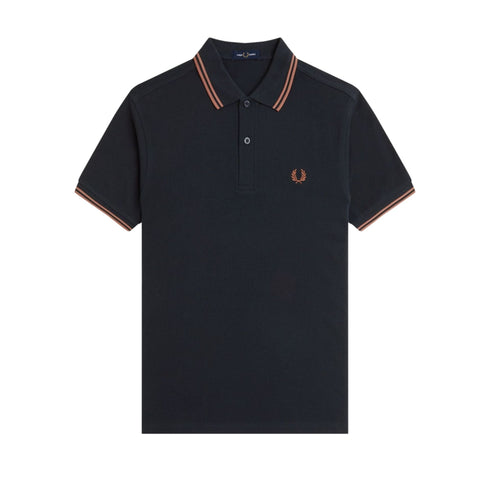 Fred Perry Polo Polo Uomo con doppia riga S P25 - FRED PERRYM3600 - Y22 - S - Francavilla Moda